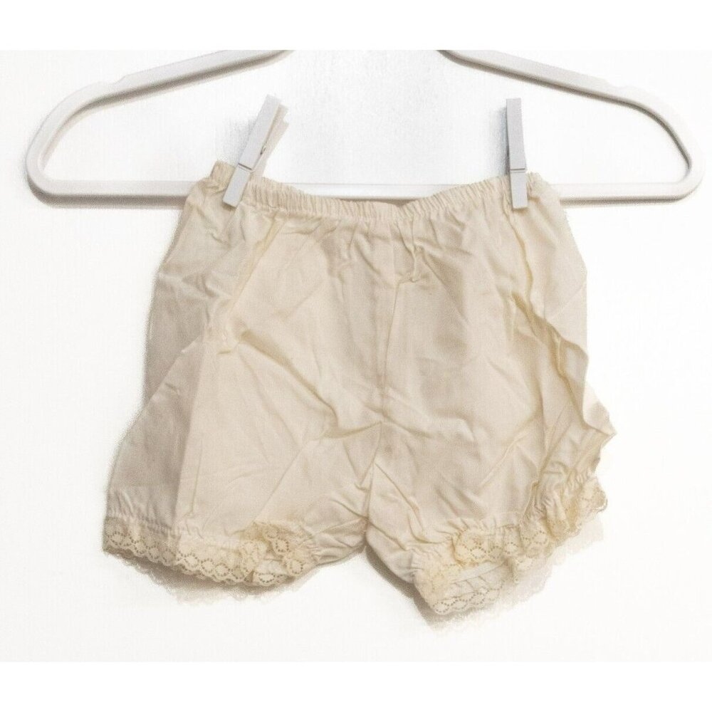 Sunflower Girls Ivory Polycotton Underwear Pump Trousers Victorian Ruffle 3T